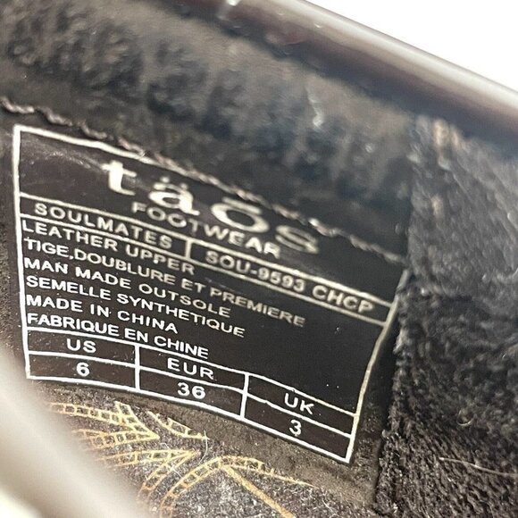 Taos Soulmates Shoes 6 Brown Patent Leather Hearts Loafer Slip On Womens - Picture 5 of 9